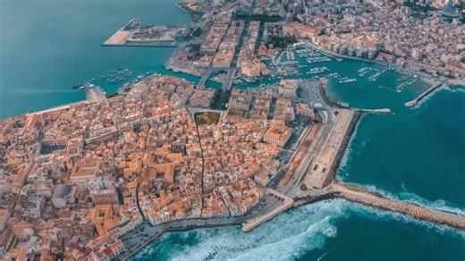 Catania, Sicily: Drone tour of volcanic stone city by Mount Etna