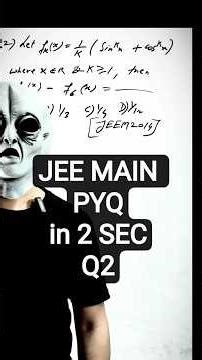 🔥JEE Main PYQs Super Trick 2 sec Alien👽Style |Q2| Function Important Concept #shortvideo #shortfeeds