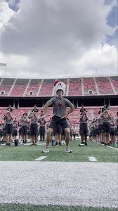 It is GAME DAY! Get hyped for the Buckeyes tonight with this twirling performance from drum major Austin Bowman! #GoBuckeyes🏈 | The Ohio State University Marching Band