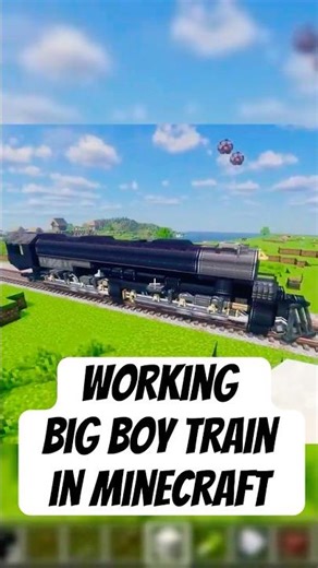I Made a Working BIG BOY train in Minecraft! #minecraft #create #createmod #train #building #design