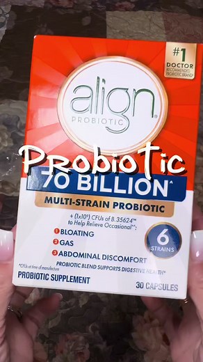Align 70 Billion CFU Probiotics. 🌿✨ • 70 Billion CFUs: Massive strength for maximum results. • 6-Strain Blend: Diverse bacteria for a balanced, happy gut. • The Bloat Buster: Say goodbye to occasional gas and that