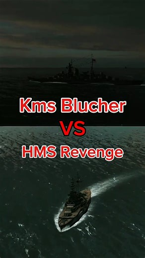 Kms Blucher vs HMS Revenge #ww2rebuilder #edit #militaryeverything #history #ww2