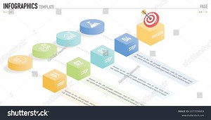 Isometric Infographic Vector 4 Step Process Stock Vector (Royalty Free) 2277230603 | Shutterstock