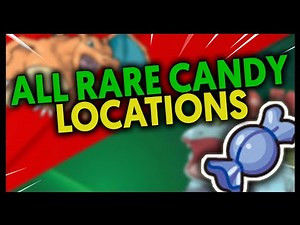ALL RARE CANDY LOCATIONS ON POKEMON FIRE RED AND LEAF GREEN