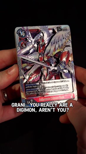 3D Gallantmon Crimson mode digimon card #anime #digimon #gallantmon