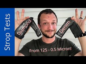 Strops Part 1 | 125. - 0.5 Micron Diamond on Denim | Knife Sharpening Test