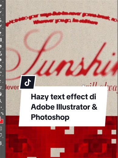 Bikin hazy text effect di adobe illustrator & photoshop yuk 🌻🤸🤌 #adobeillustrator #adobephotoshop #photoshoptutorial #illustratortutorial #posterdesign #photoshopediting #photoshopdesign #hazy #creatorsearchinsights