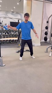 I often get asked what are the best exercises to do in the gym and this is certainly one of them. You can either use a cable machine like I am here or a stretchy band that can be attached to a door handle or any other firm surface. The aim of the exercise is to synchronise the twisting of the upper body with the sinking of the lower body, this essentially is where the power comes from in the forehand swing. I perform this exercise for 60 seconds and I do three reps on each side forehand and back