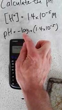 Calculating pH from [H+]