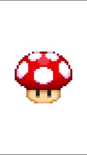 Mario Mushroom 64 bits 32 bits 16 bits 8 bits 4 bits 2 bits 1 bit
