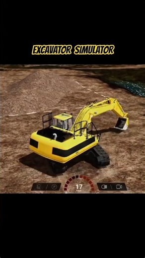 EXCAVATOR SIMULATOR GAMEPLAY 👷🏻 #excavator #excavators #simulatorgames #shorts