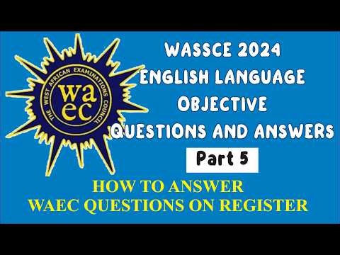 WASSCE 2024 English Language Past Questions & Answers (Part 5: Q71 - 80) #waec #waecpastquestions