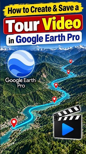 How to Create & Save a Tour Video in Google Earth Pro 🌍 #shorts #googleearth