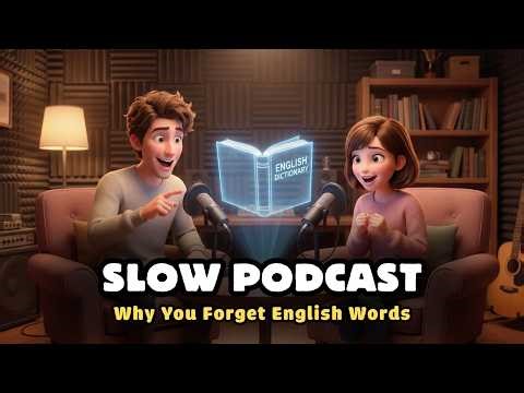 Why You Forget English Words | Slow Podcast | English Conversation for Beginners