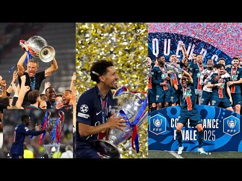 PSG Lift Champions League Trophy for the First Time! | Full Epic Celebrations & Ceremony
