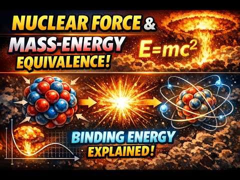 Nuclear Force, Mass-Energy Equivalence, and Binding Energy Explained