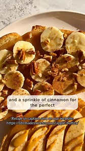 3.5K views · 13 reactions | This Apple Butter Toast made with homemade (or your favorite premade / jarred / storebought) apple butter has all the classic apple pie flavors in a jar that will make your house smell amazing and just like fall. Add some to your yogurt / oatmeal bowls or on your morning toast for a cozy autumn breakfast or snack. Full printable recipe: https://lifemadesweeter.com/apple-butter/ | Life Made Sweeter | Facebook