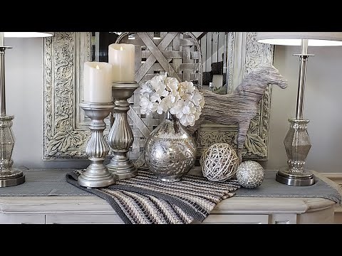 Decorate With Me/Dining Room Buffet vignettes ideas
