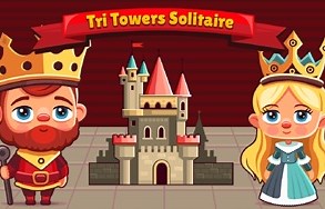 Tri Towers Solitaire - kostenlos online spielen 🕹️