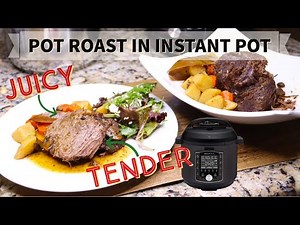 Easy POT ROAST recipe in Instant Pot Pro - How to make it Juicy and Tender without beef broth