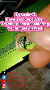 How to Desolder a 10 Segment LED Bar Graph Without a Solder Sucker 🔧🔥 #ElectronicsRepair #DIYProjects #TechTutorial #SolderingTips #ElectronicComponents | Arnel Verdian Afandi