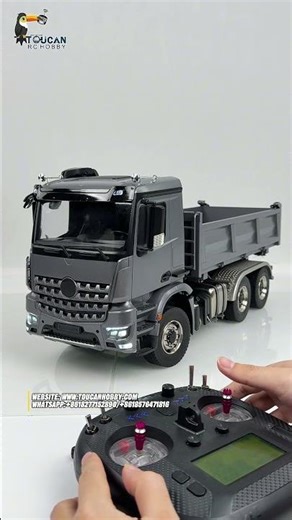 Check out the 1/14 Hydraulic 6x6 Dump Truck—this rig’s got all the cool upgrades! #rc #model