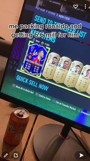 Exciting FIFA Gaming Moment: Packing Ronaldo