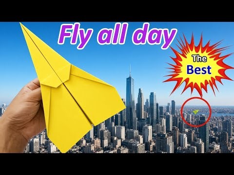How to Fold a Paper Airplane That Flies Forever! ✈️ | Easy Paper Plane Tutorial