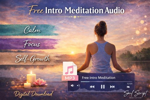 Free Intro Meditation Audio for Calm, Focus & Self-growth | Digital Download - Etsy