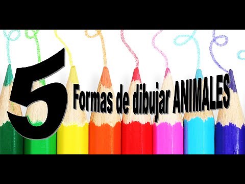 5 formas de dibujar animales 😃😱 paso a paso | 5 ways to draw animals 😃