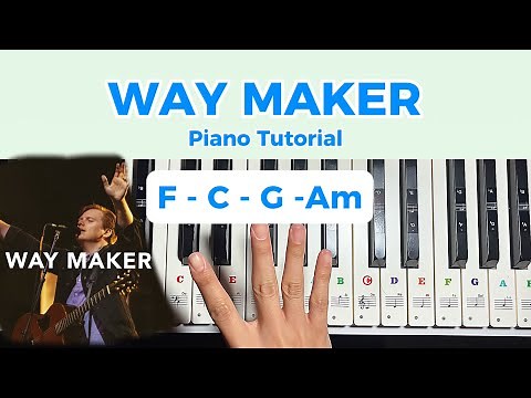 Way Maker Piano Tutorial | Easy Chords in Key of C (Step-by-Step Lesson)