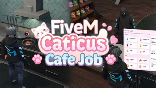 FiveM Advanced Cafe Job Script | AI & Online Player Customers | Cooking Animations