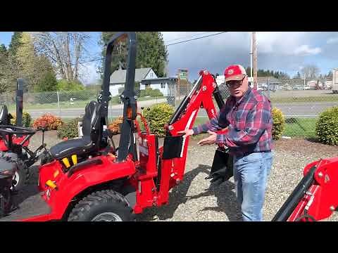 2022 Massey Ferguson GC1700 Series MFGC1725MB 25 HP with Backhoe Compact Tractor