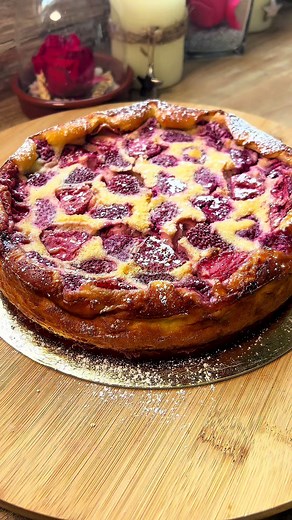 Recette facile de Clafoutis fraise et framboise