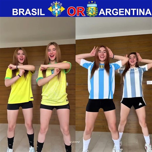 Brazil 🇧🇷 vs Argentina 🇦🇷 Dance Battle 🔥 #football #worldcup #shorts