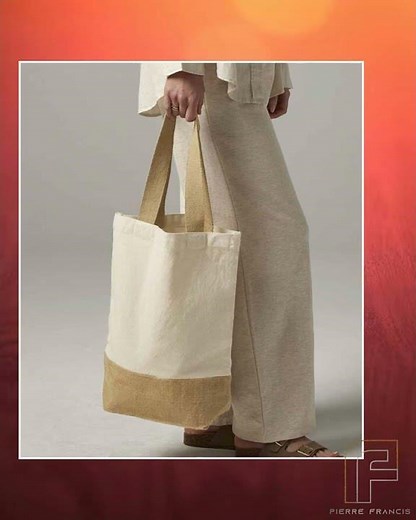 Westford Mill - Jute Base Canvas Shopper