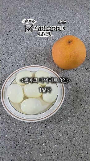 Day 43 of the maintenance period, Day 1 of the 3-day Denmark Diet challenge: Only 2 meals