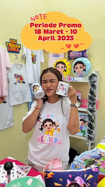 Siapa yang mau Lebaran ditemanin Leika?! #TemanLeika bisa banget lho rayain lebaran dengan produk terbarunya Leika 😍😍😍. Bilang Ke Mama, Papa, dan Kakak kalo Raya With Leika bukannya Ngabisin THR, malah kamu bakal dapet THR dari Leika! Cukup Belanja minimal 99ribu! Dicatat ya tanggalnya, 18 Maret - 10 April 2025. Hari Raya semakin seru,bareng Leika! #RayaCeriaWithLeika #Leika #LeikaGarudita #LeikaStore #RamadhanEkstraSeru