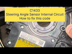 C1433 Steering Angle Sensor Internal Circuit how to fix #toyota #corolla #steering #sensor #fyp
