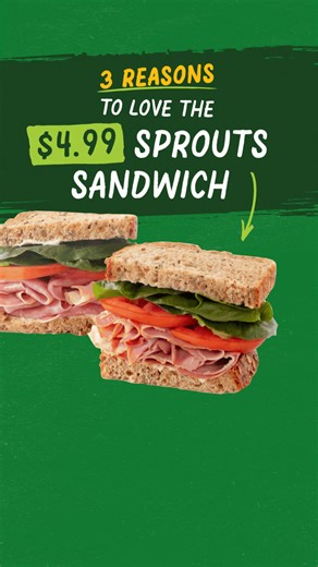 Lunch just got better with the Sprouts sandwich, made-to-order and starting at only $4.99. See you at the deli counter! | Sprouts Farmers Market | Facebook