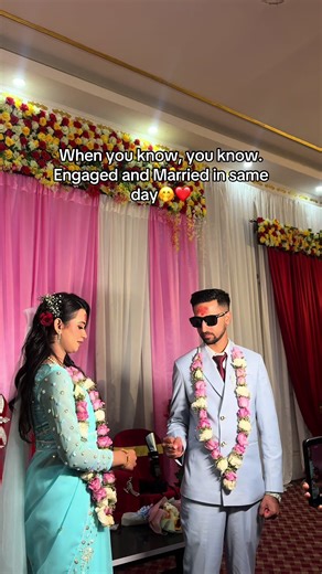 Engaged and Married on the Same Day!