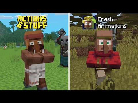 Action & Stuff vs Fresh Animations Minecraft Part 2 | Mob Animation Comparison