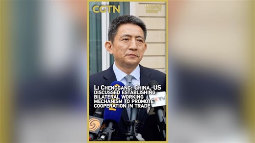 Video | Li Chenggang: China, US discuss establishing bilateral working mechanism to promote cooperation in trade