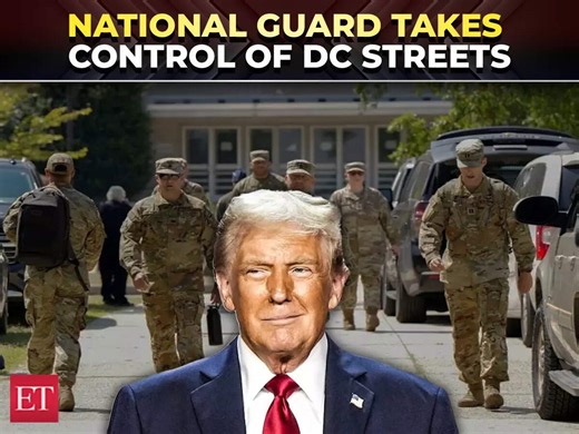 National guards takeover DC streets after Trump's order in federal anti-crime push