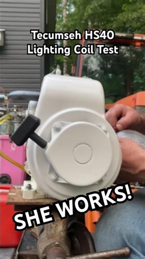 Tecumseh HS40 - quick and dirty lighting coil test - SHE WORKS! #tecumseh #smallengine