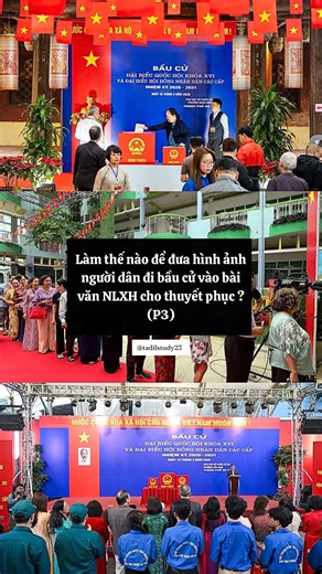 Làm thế nào để đưa hình ảnh người dân đi bầu cử vào bài văn NLXH cho thuyết phục ? (P3) Áp dụng cho dạng NLXH: - Lòng yêu nước trong thời bình - Trách nhiệm của công dân với đất nước - Ý thức làm chủ và tinh thần dân chủ của người dân - Vai trò của mỗi cá nhân đối với sự phát triển của xã hội - Tinh thần trách nhiệm và ý thức cộng đồng #tadilstudy23 #baucu2026 #nlxh #danchungnlxh #xuhuong