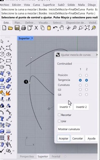Rhino 3d- blendcrv