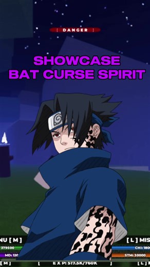 SHOWCASE BAT CURSE SPIRIT - SHINDO LIFE | bat