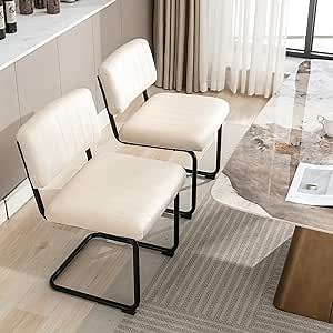 Okeysen Dinning Chairs Set of 2, 19.6 inch Modern Velvet Dining Chairs,Kitchen Dinning Room Chair, Dinner Chairs Dining Chair Set for Kitchen Room Bar Wine Coffee Bar