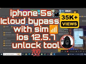Iphone 5s icloud📲 bypass🔐 iOS 12.5.7 Done Unlock Tool✅💯